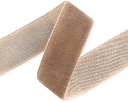 M&J Trimming Swiss Velvet Ribbon - 1 3/8" Wide Plush Single Face Woven Velvet Trim for Sewing Emb... | Amazon (US)