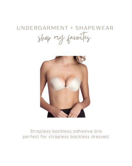 Adhesive bra from Walmart! Also sold in store. Perfect for your backless or strapless dresses!

Bras, undergarments, vacation style, fashion

#LTKMidsize #LTKStyleTip