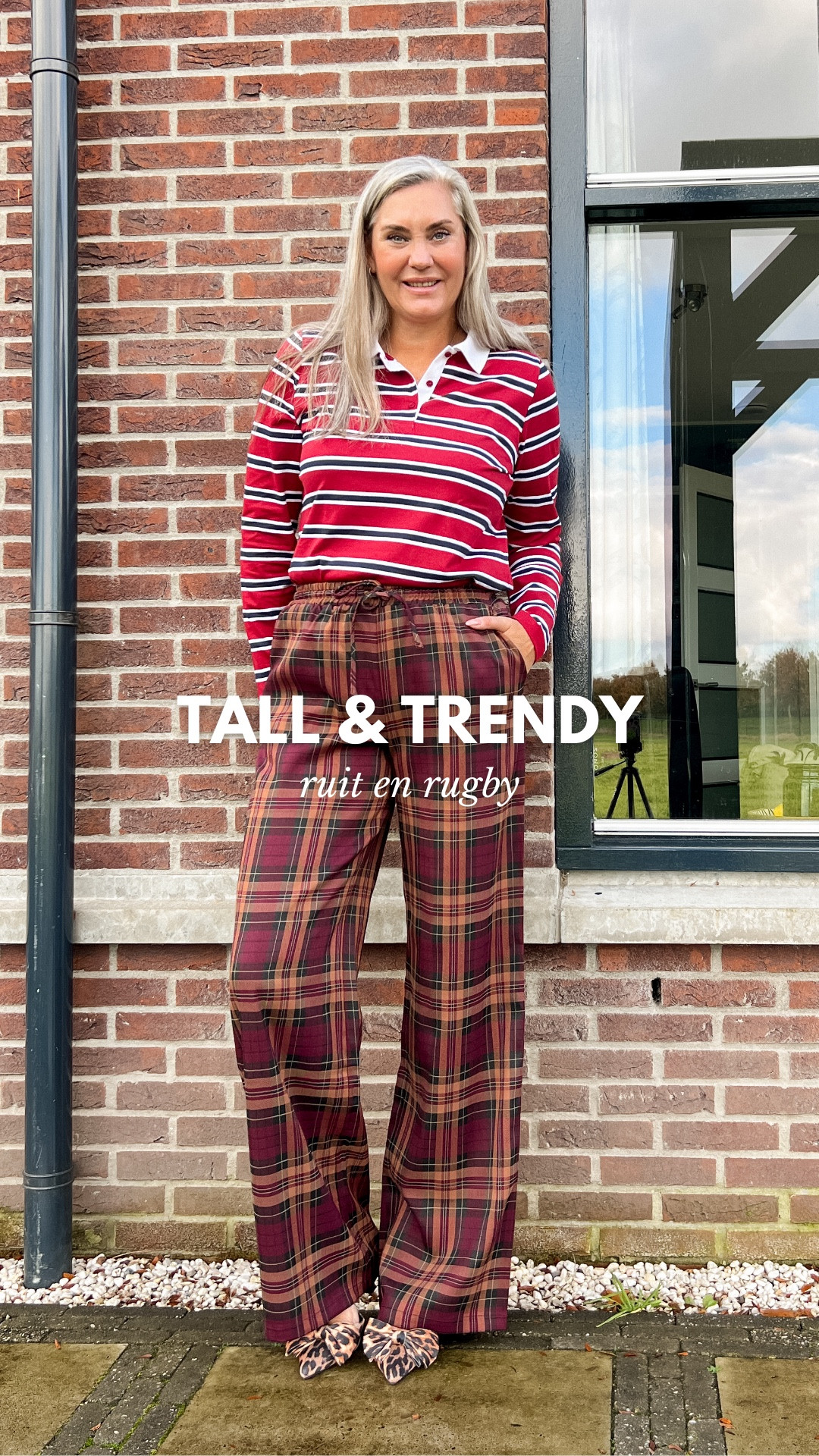 Tall en Trendy, het bestaat echt. Zowel het rugby shirt als de geruite broek zijn helemaal on trend. Beiden vallen goed op maat. 



#LTKwinter #LTKstyletip #LTKeurope