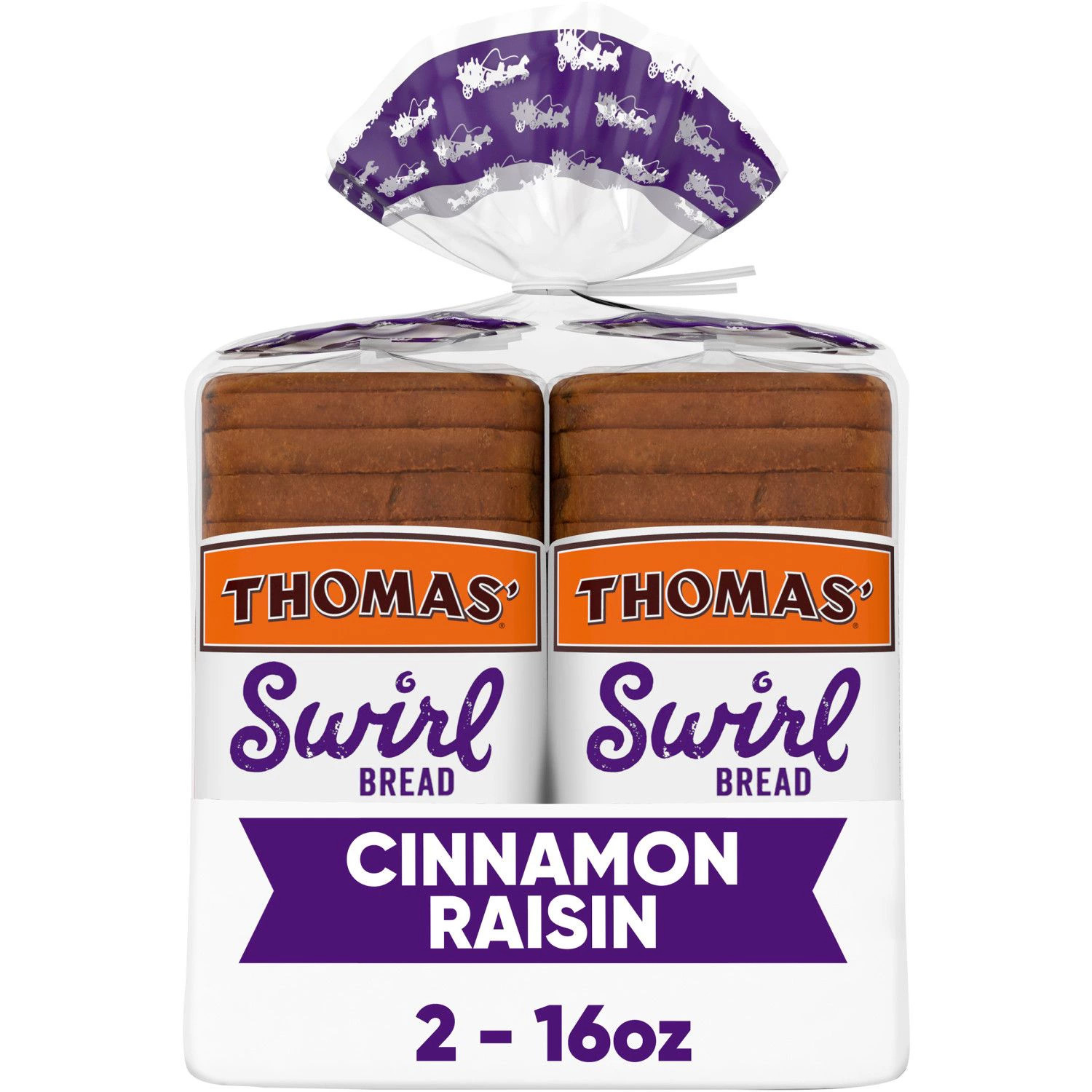 Thomas' Swirl Cinnamon Raisin Bread 16 oz., 2 pk. | Sam's Club
