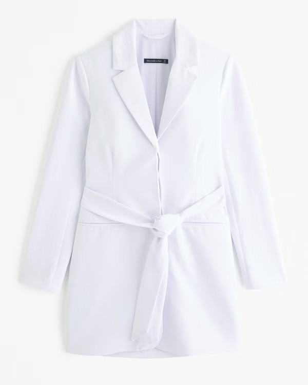 Women's Premium Crepe Blazer Dress | Women's Dresses & Jumpsuits | Abercrombie.com | Abercrombie & Fitch (US)
