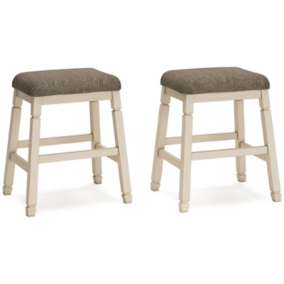 Bolanburg Counter Height Backless Upholstered Bar Stool
 (Set of 2) | Ashley Homestore