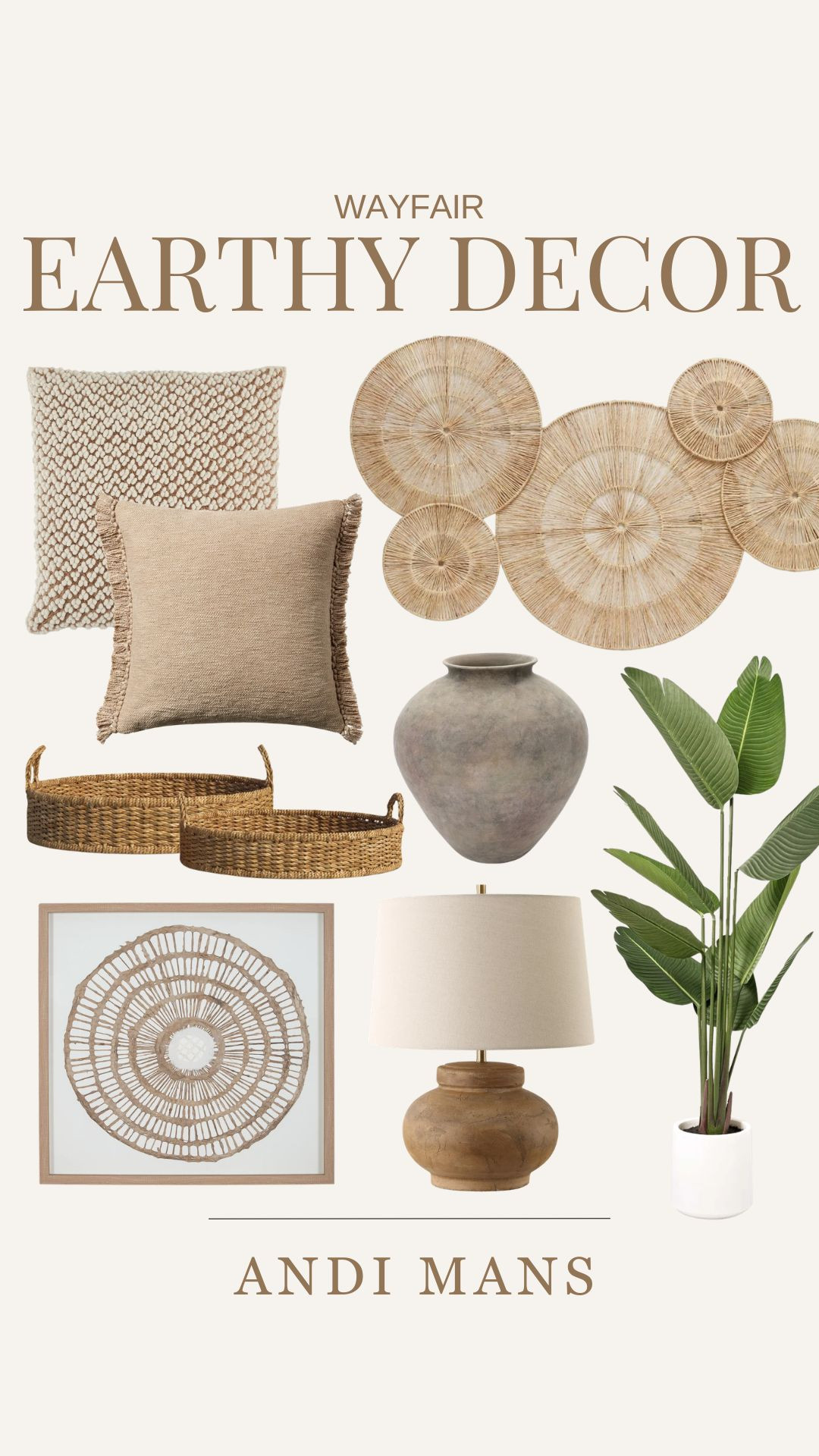 These earthy Wayfair finds are great for shelf styling and entryway refresh. 

 #LTKSeasonal #LTKOver40 #LTKHome