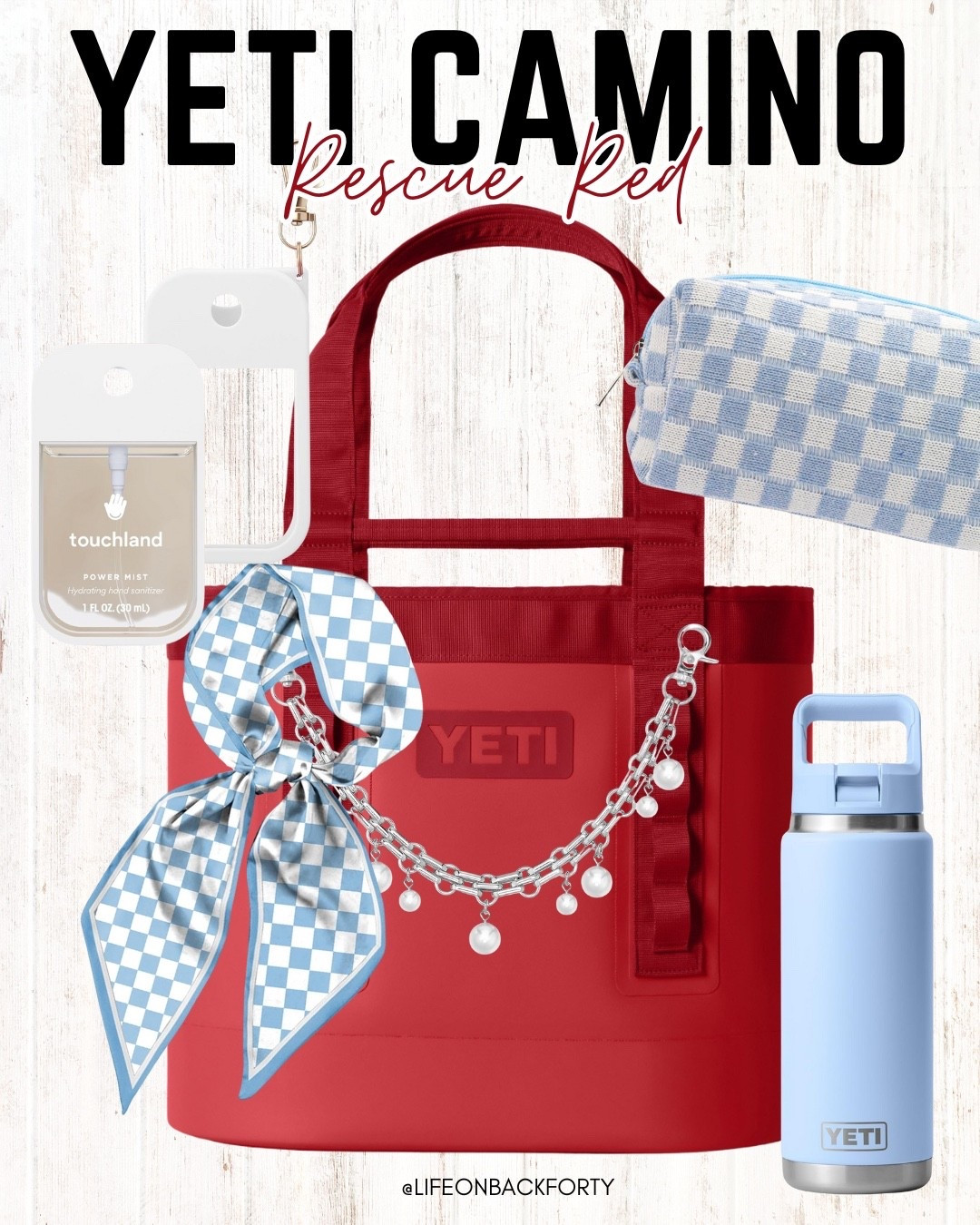 Yeti Camino Rescue Red Accessories - Sky Blue Edition

#LTKFamily #LTKTravel #LTKStyleTip