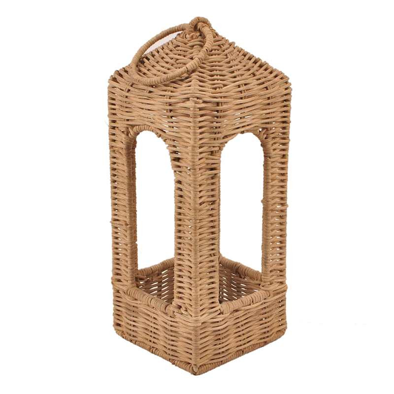Natural Rattan Lantern, 13" | At Home