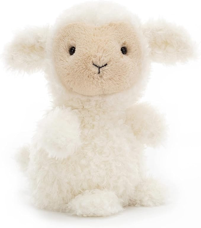 Jellycat Little Lamb Stuffed Animal, 7 inches - Lamb and Sheep Plush Toy - Classic Children's Gif... | Amazon (US)