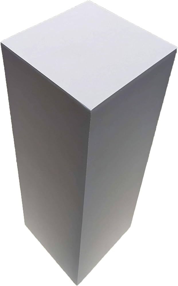 36" x 12" x 12" Matte White Display Pedestal Stand Riser Column Pillar | Amazon (US)
