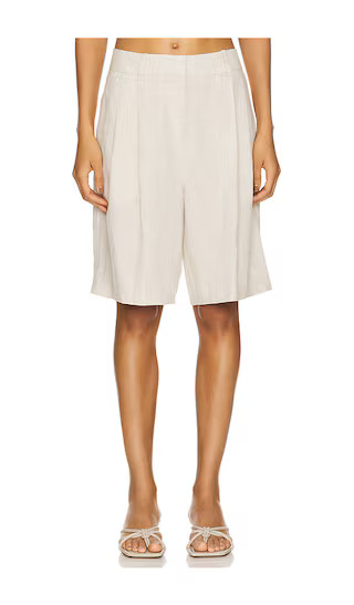 Linen Bermuda Shorts in Natural Linen | Revolve Clothing (Global)