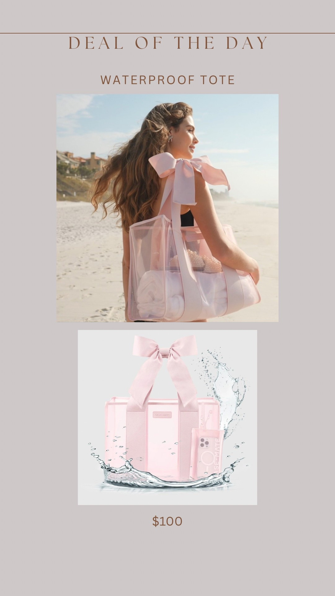 FIRST RESTOCK ALERT!!!! 🚨This adorable bow tote bag sold out the day it launched & I debated to long to justify the price & then it was gone 🤣😪 but my friend got it and it’s so worth it!!!  Just purchased!!! It’s waterproof, washable, sandproof, collapsible, and comes with a water resistant touch screen phone pouch. The cutest pool bag, beach bag, gym bag, weekend tote, etc etc. I’m in loooove! 

#LTKItBag #LTKSeasonal #LTKTravel