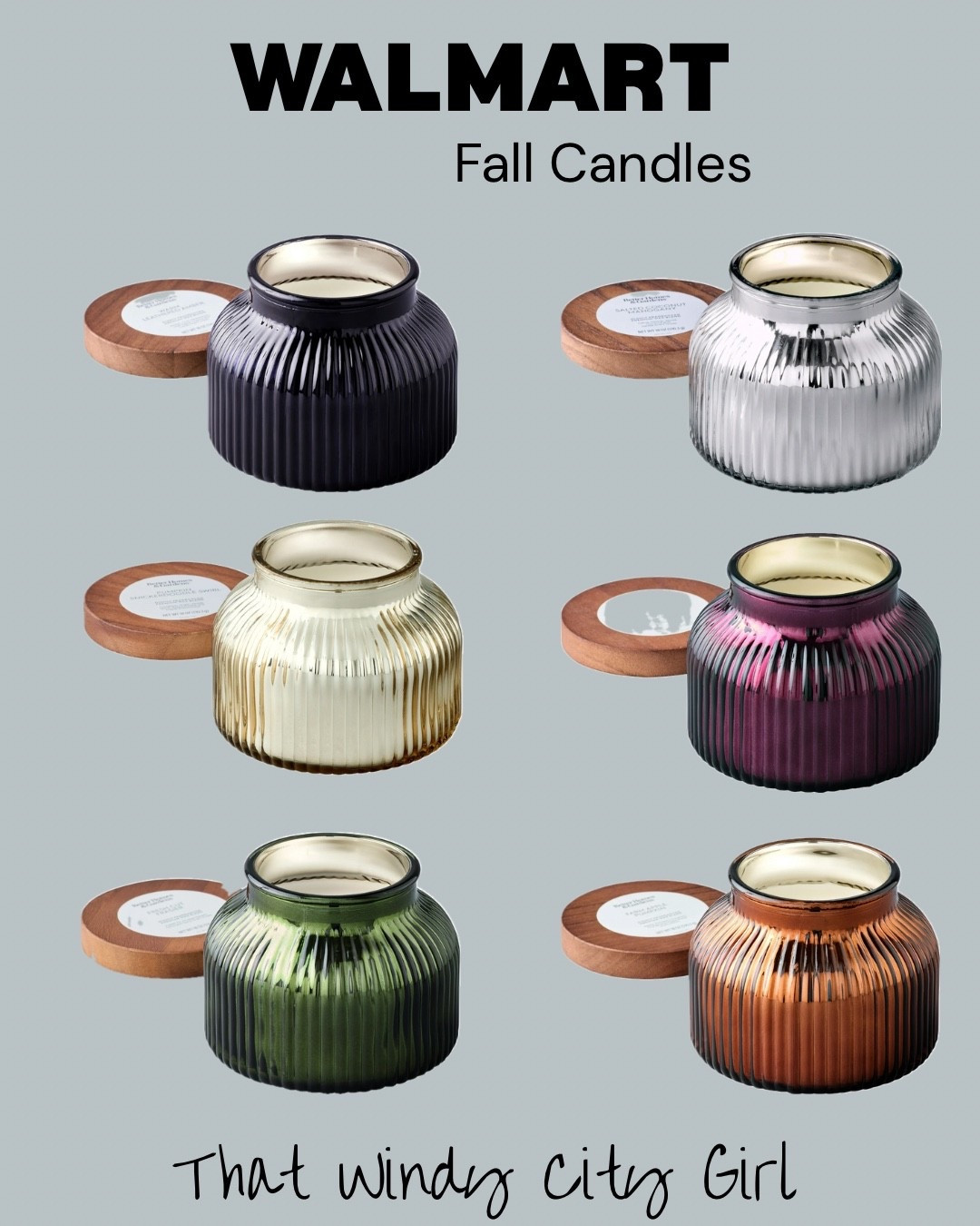 These are almost identical to my favorite luxe candle for under $12! They have new Fall and Christmas scents and they smell divine! I love that they have a lid. Walmart does it again! 

#LTKSeasonal #LTKHome #LTKFindsUnder50