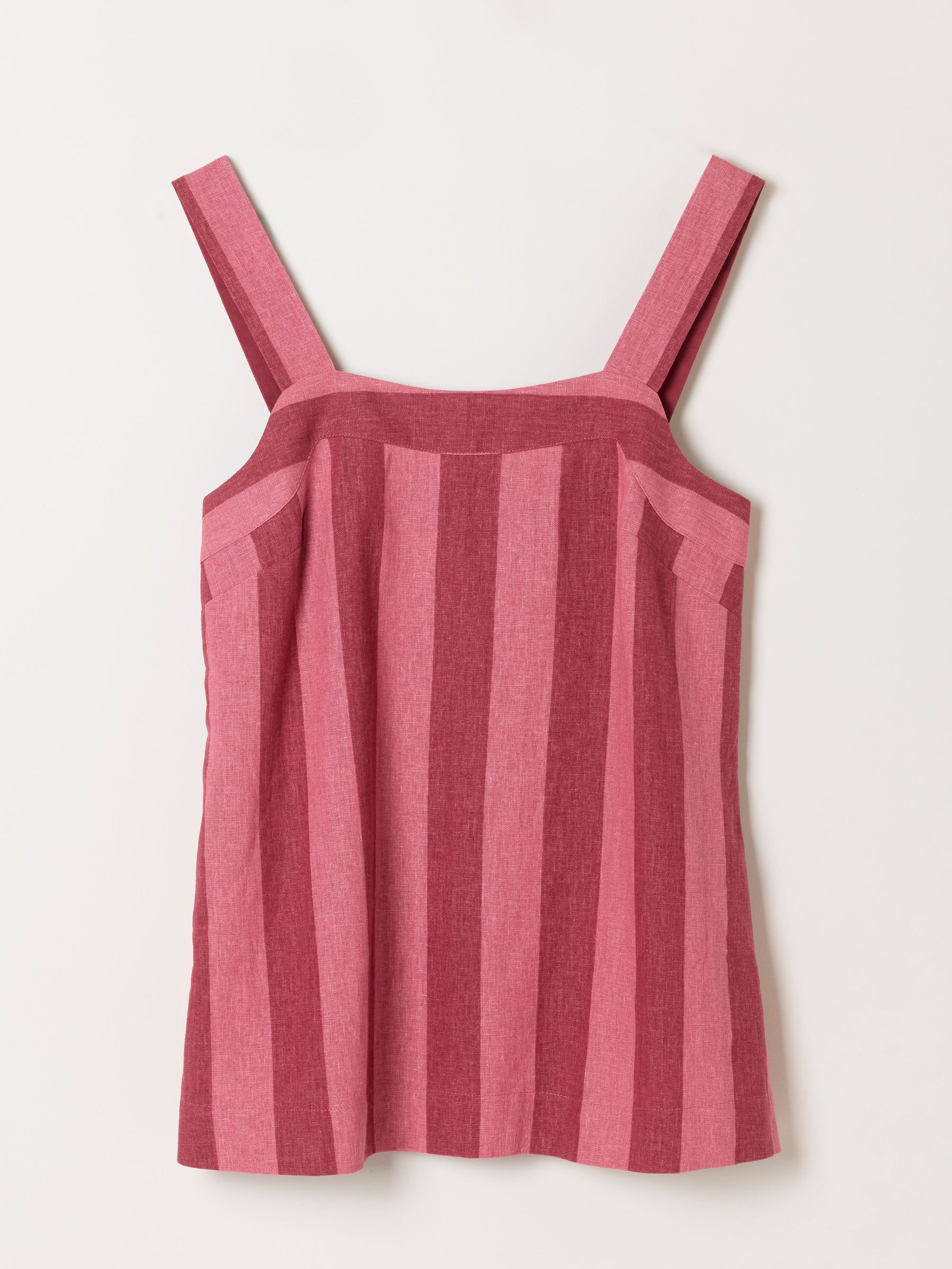 Joesie Rust Red Regular Stripe Cami | Fat Face