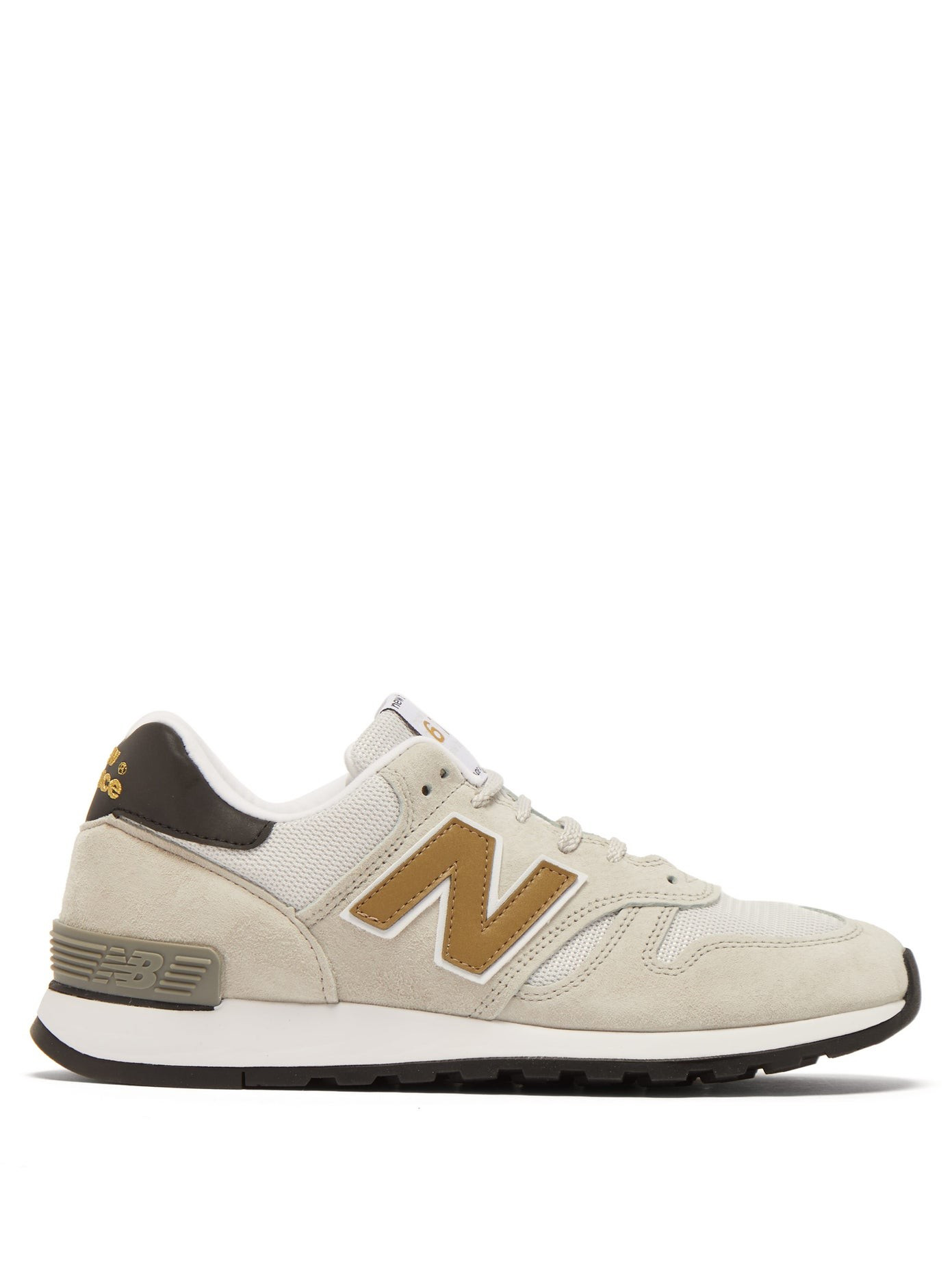 670 suede and mesh trainers | Matches (US)