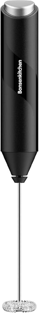 Bonsenkitchen Powerful Milk Frother for Coffee, Fast Handheld Drink Mixer with Stainless Steel Wh... | Amazon (US)