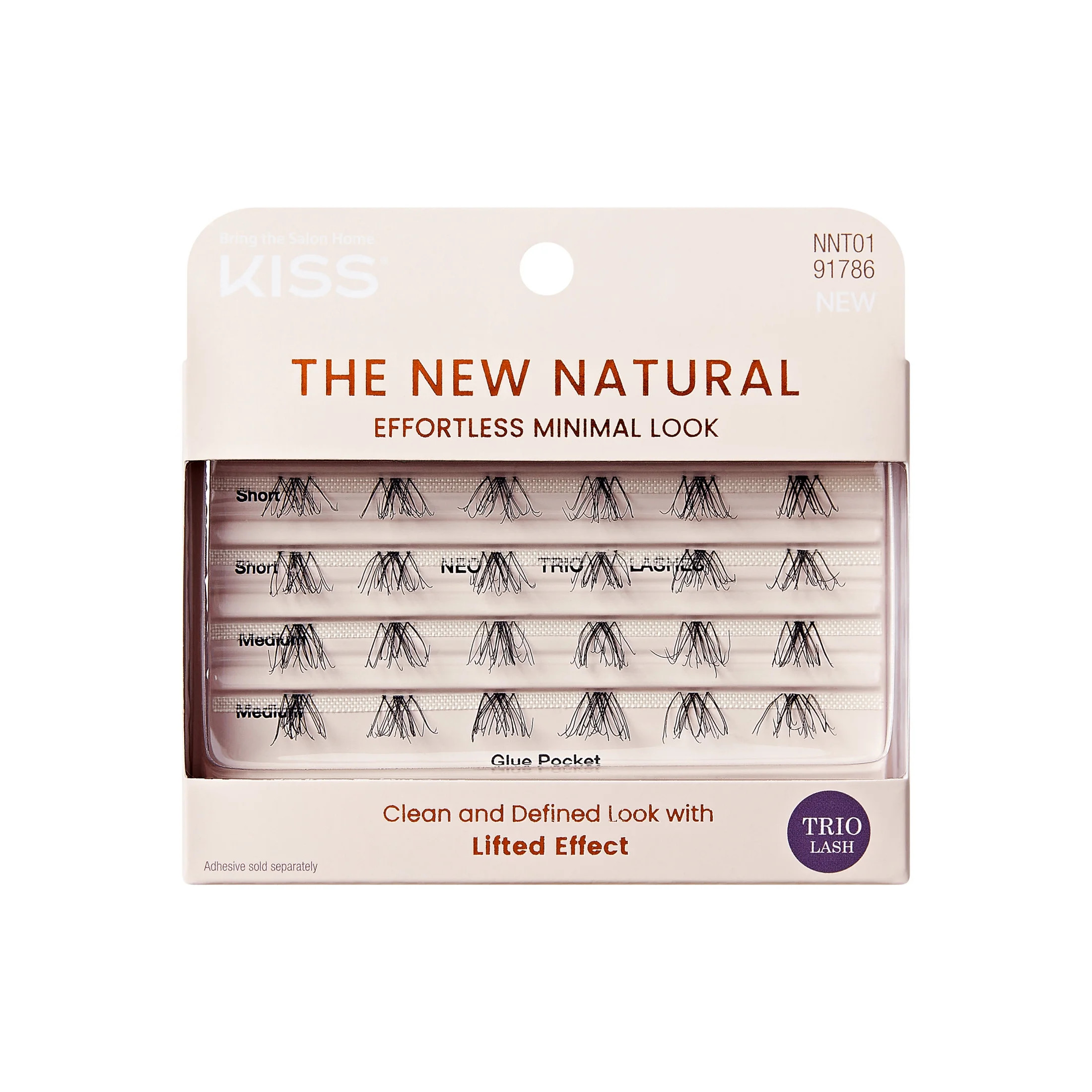 KISS The New Natural, False Eyelashes, Neo, 12mm-14mm, 24 Clusters | Walmart (US)