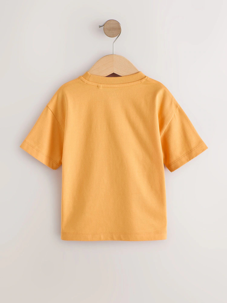 Orange Slogan Short Sleeve Small Graphic T-Shirt (3mths-7yrs) | Next US