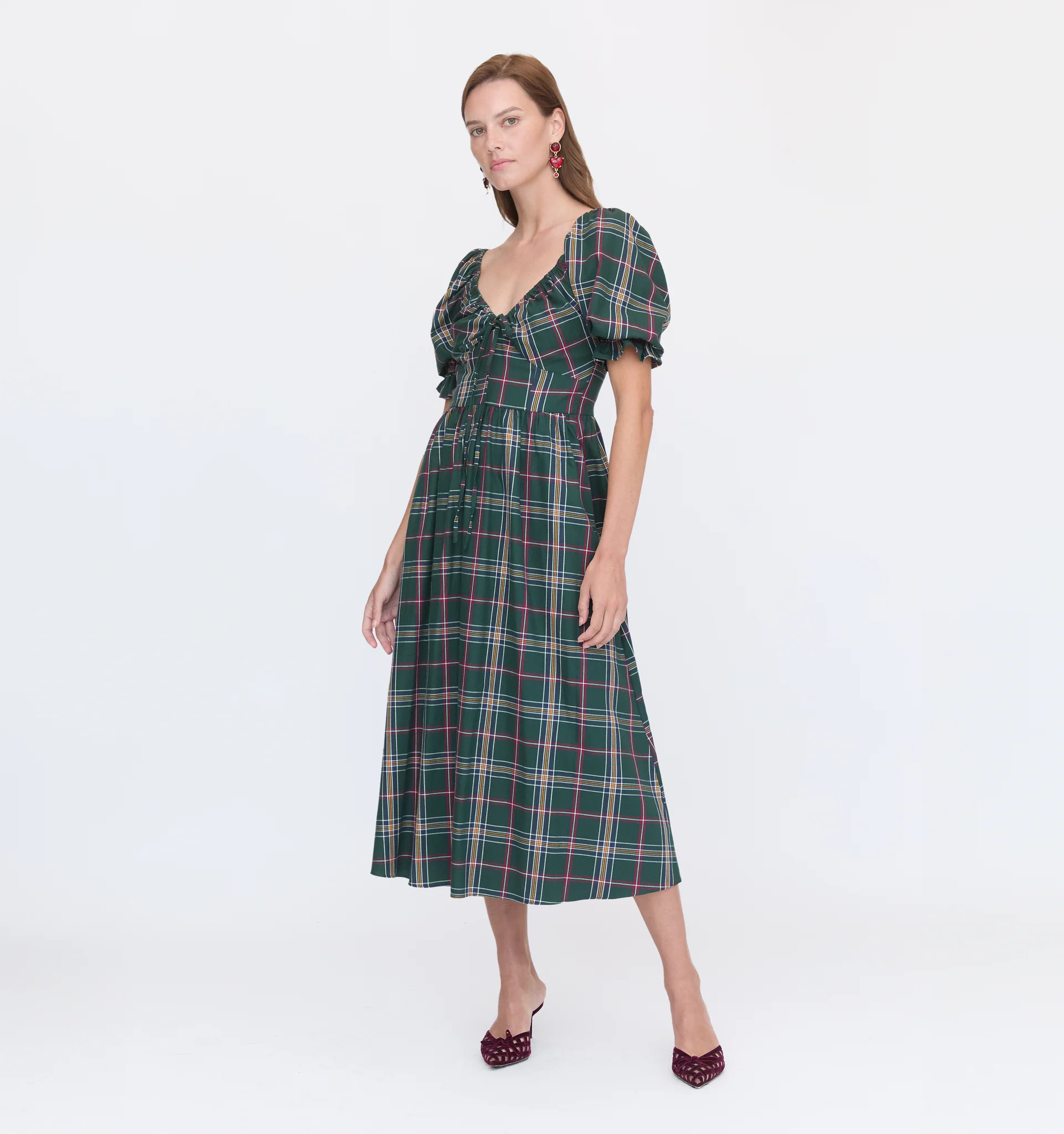 The Ophelia Dress - Juniper Tartan | Hill House Home US