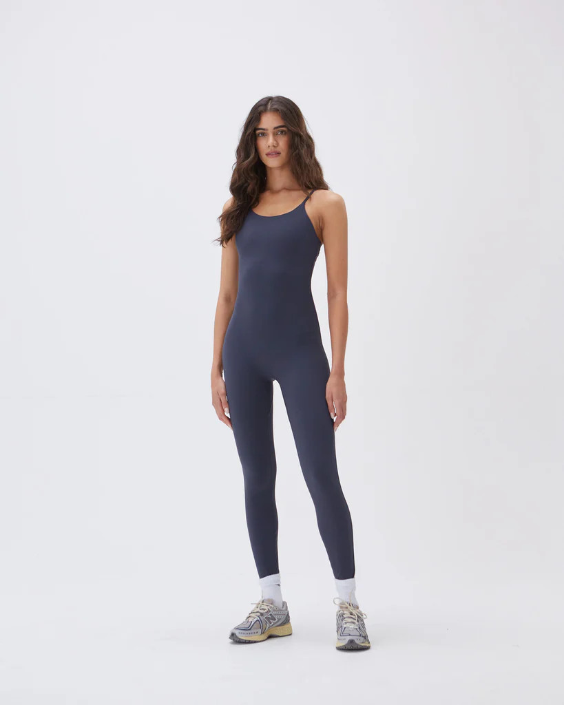 Ultimate Strappy Full Length Unitard - Midnight Blue | Adanola UK