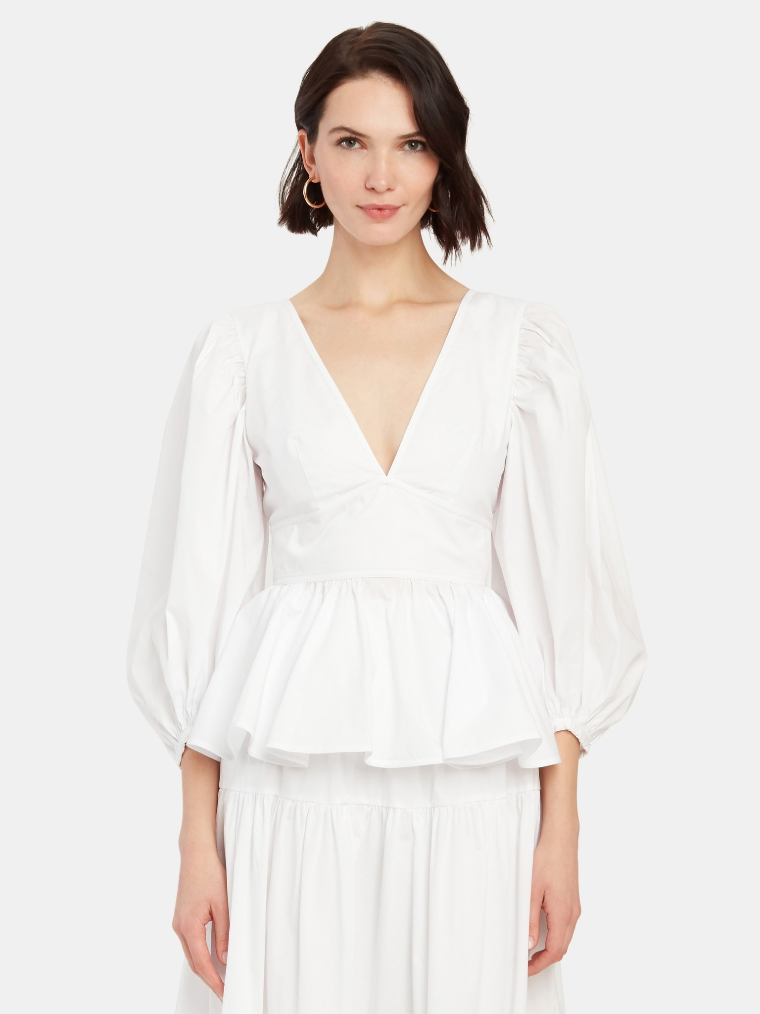 Luna Long Balloon Sleeve Top | Verishop