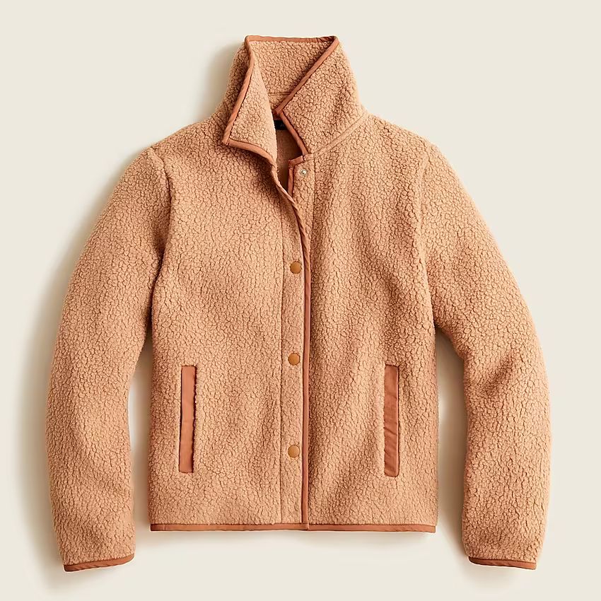 Polartec® fleece snap-front jacket | J.Crew US