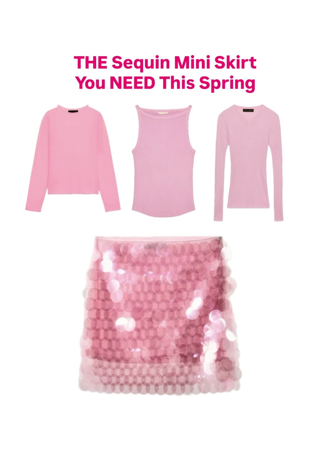 The @Zara Sequin mini skirt every single girlie is freaking out over!!! It’s a must this Spring!!! Shop below 

#LTKootd