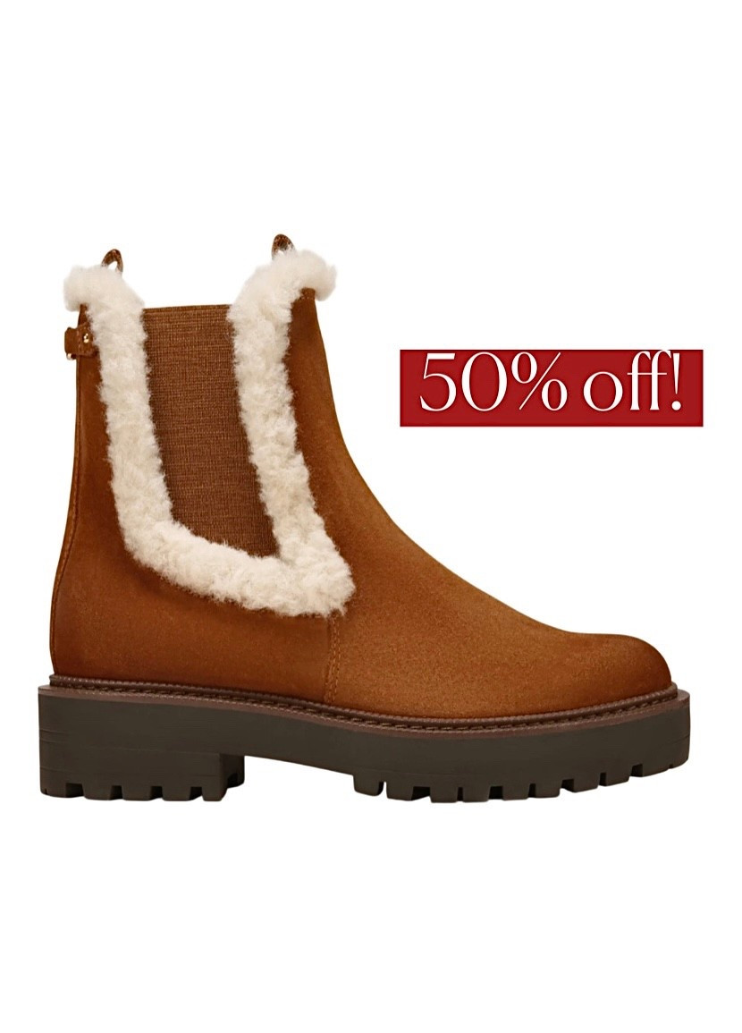 Shearling boots
Boots 

#LTKSeasonal #LTKSaleAlert