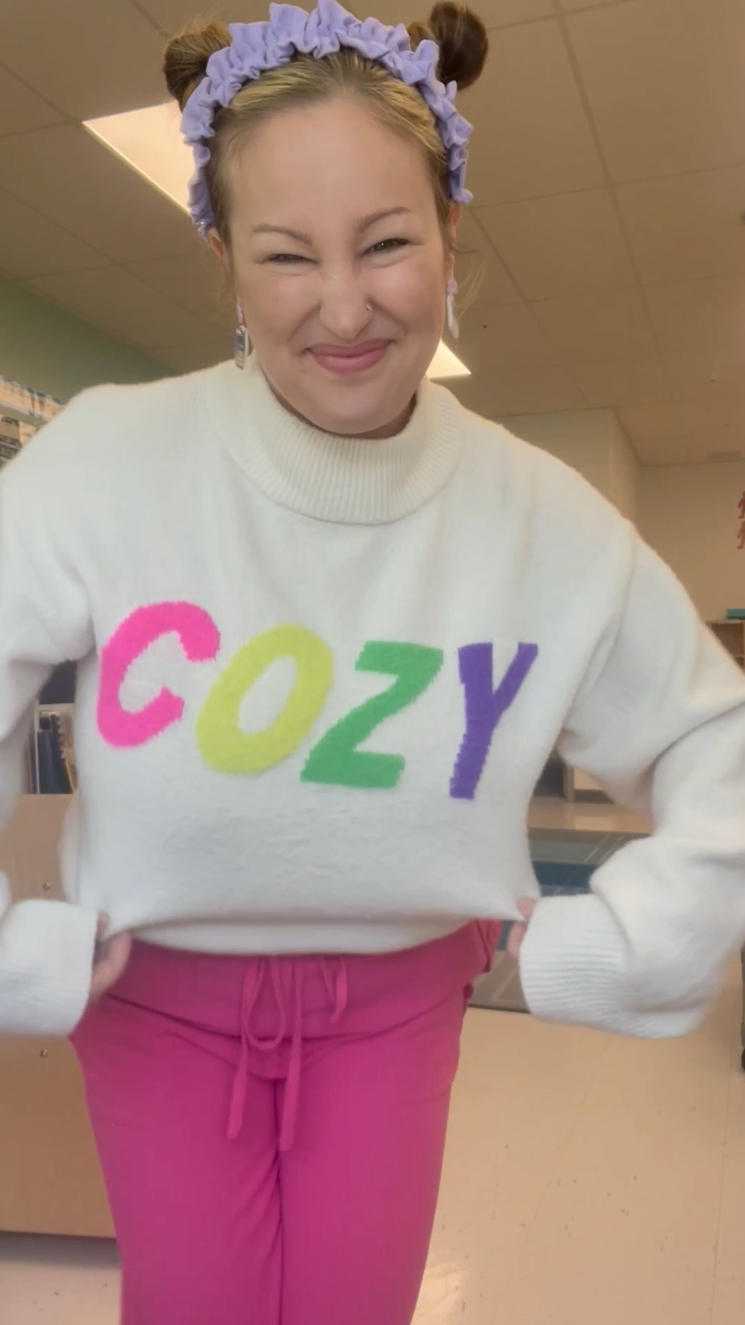 In love with this cozy look, and perfect for spring!

Sweater- Thrifted but from A New Day (Target) size M - you can find the actually sweater on Poshmark, Depop or Threadup
Pants- Shein L (super long on my 4’11 frame so I cut the bottom)
Shoes- thrifted TTS

#LTKMidsize #LTKSeasonal #LTKStyleTip