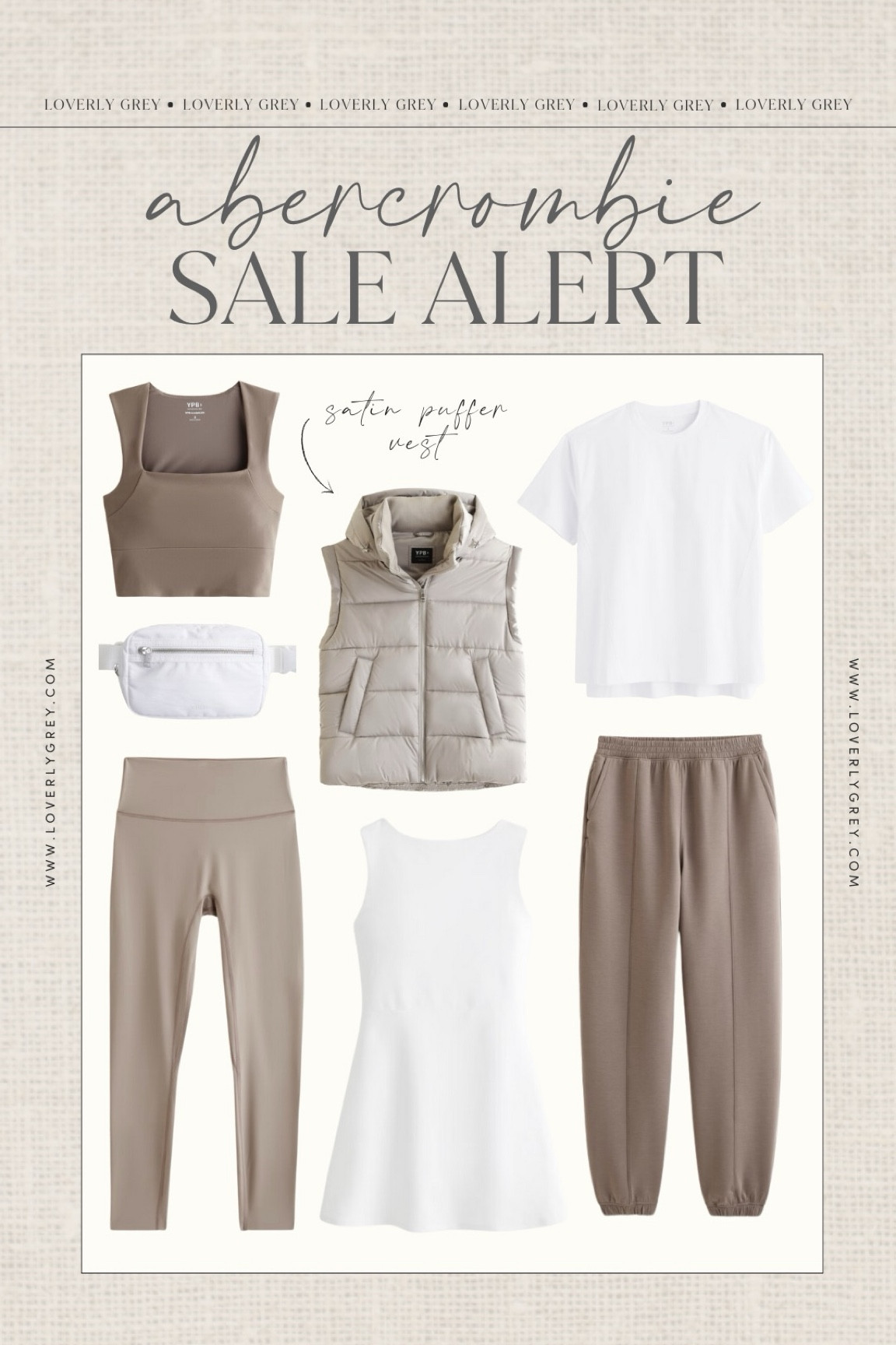 Loving these neutrals & they are on sale this weekend! 

Loverly Grey, Abercrombie finds, activewear, athleisure, loungewear, lounge sets, workout sets, travel outfit

#LTKSaleAlert #LTKActive #LTKStyleTip