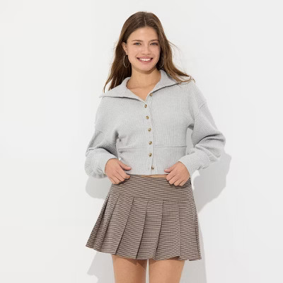 Women's Ribbed Brushed Button Cardigan - Wild Fable™ | Target