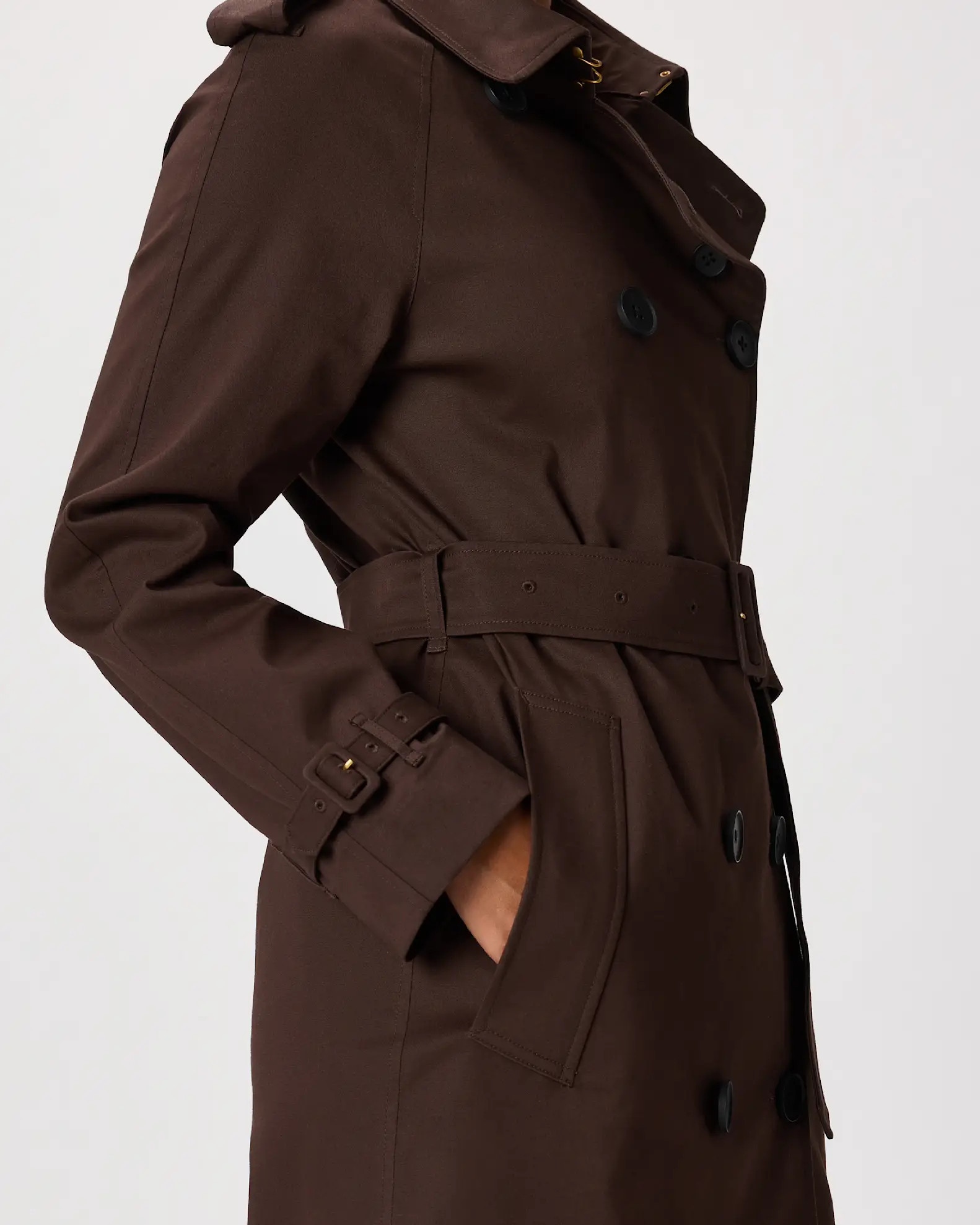 Comfort Stretch Long Trench Coat | Quince