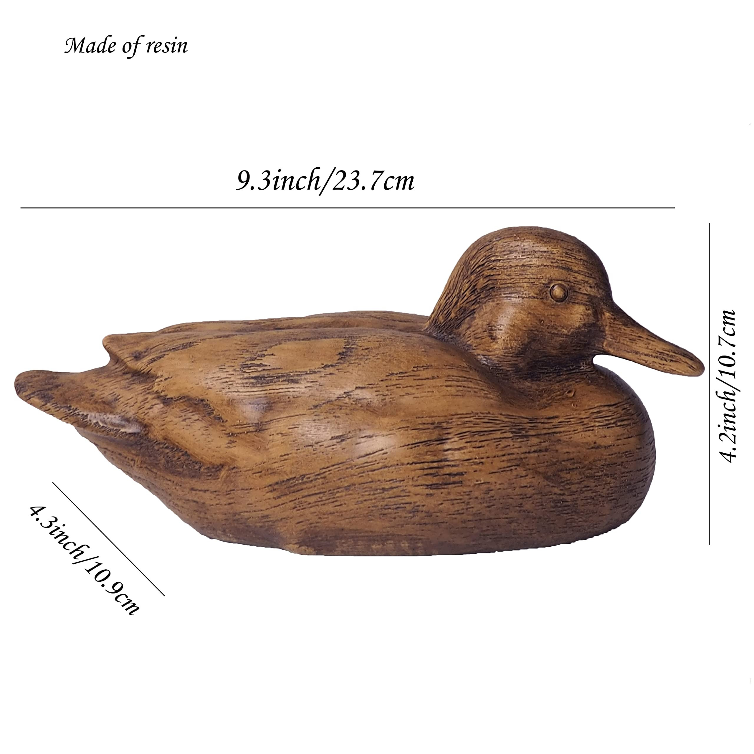 Hymmah Duck Home Decor Statue Rustic Home Decorations for Living Room, Boho Sculpture Resin Anima... | Amazon (US)