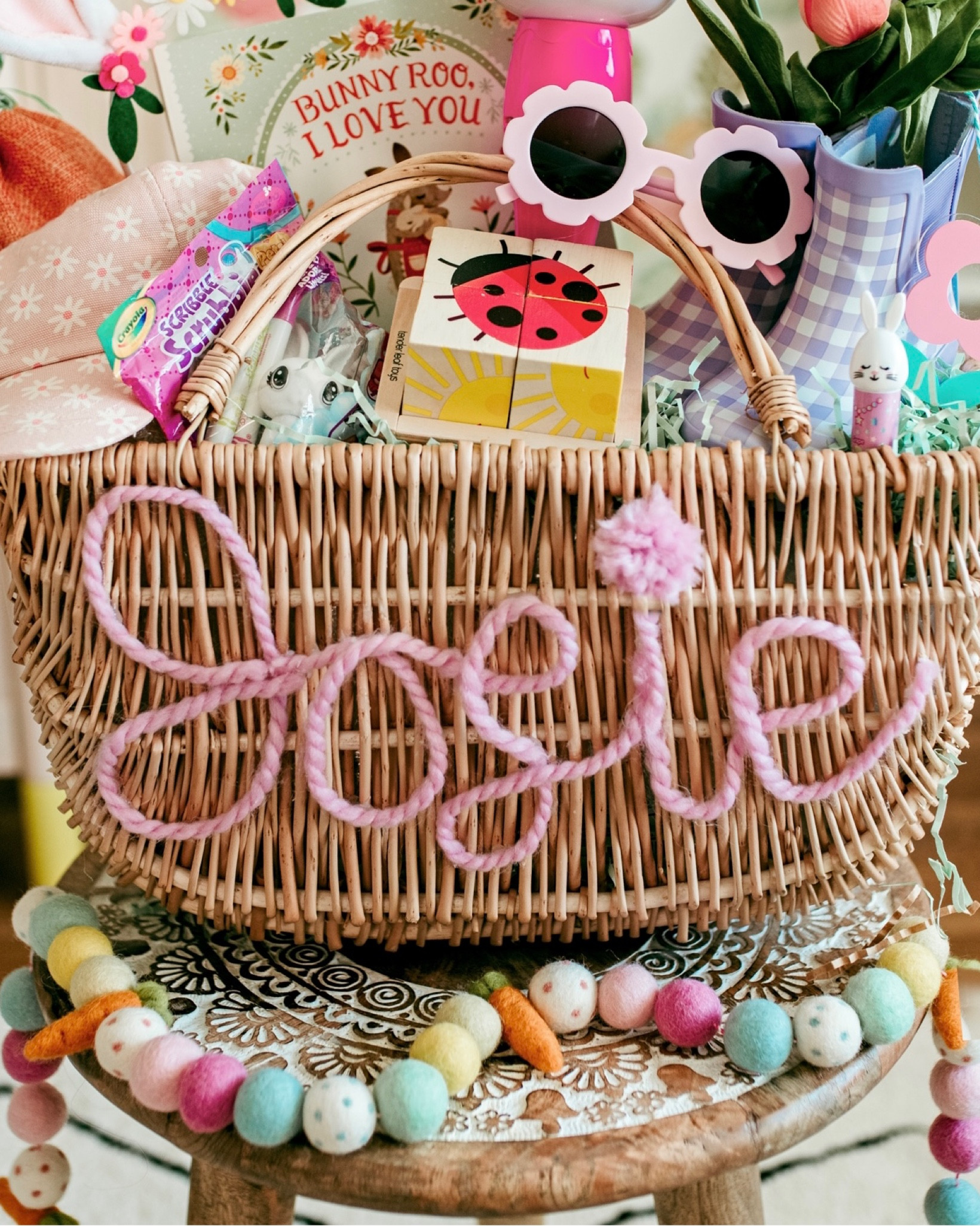 DIY Easter basket personalized name embellishment 🐰 Supplies / check my IG for the How To ! 

#LTKSeasonal #LTKkids #LTKfamily