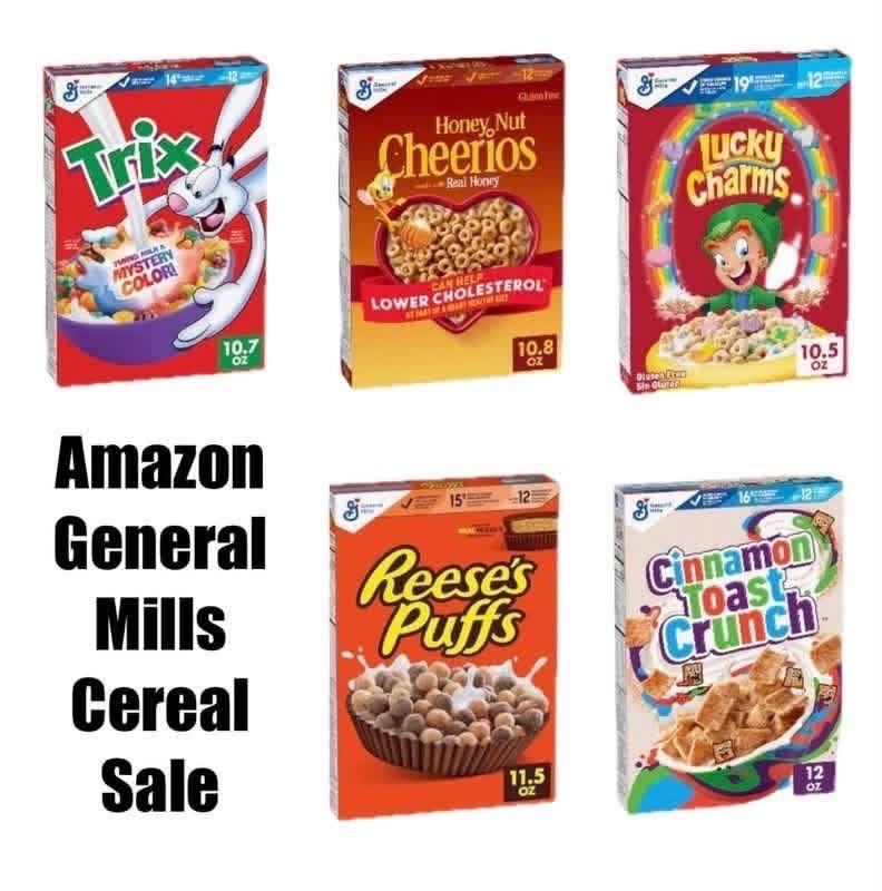 Amazon has a big flash cereal sale today on General Mills’ Cereal! Tons of big Clickable Coupons, making boxes of cereal the lowest I’ve seen them anywhere in a long time. Definitely worth a browse - we go through tons of cereal in our house, so I can attest that the pricing is excellent today!

#LTKfoodie #LTKSaleAlert #LTKKids
