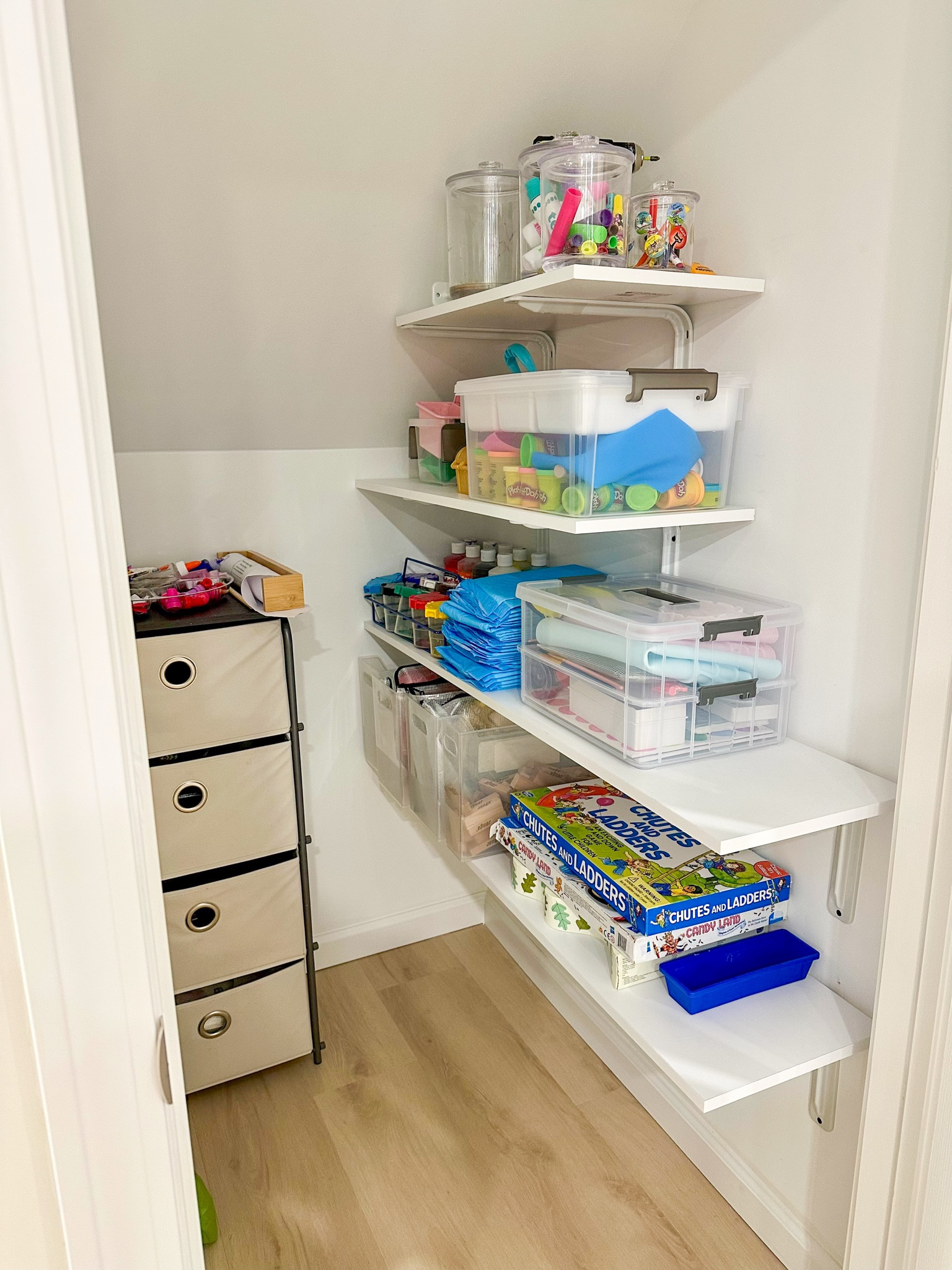 Art closet, game closet, toy closet, toy and game organization, art organization 

#LTKKids #LTKFamily #LTKHome