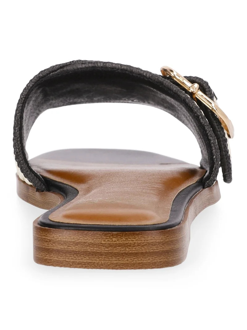 Madden NYC Women's Woven Buckle Slide Sandals | Walmart (US)