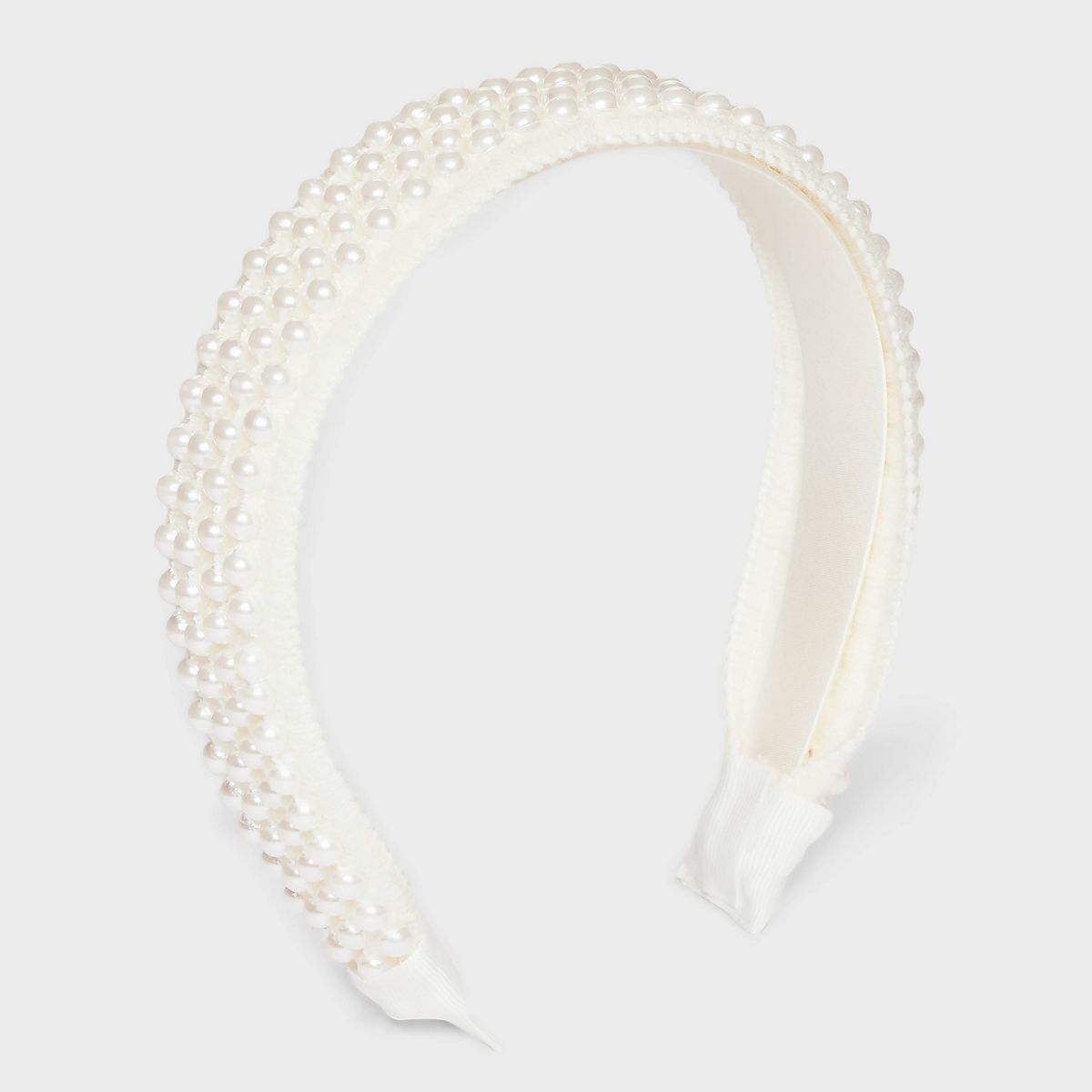 Girls' Pearl Beaded Headband - art class™ White | Target