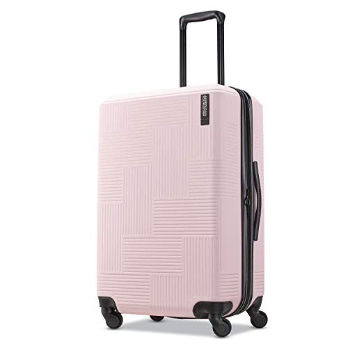 American Tourister Stratum XLT Expandable Hardside Luggage with Spinner Wheels, Pink Blush, Check... | Amazon (US)