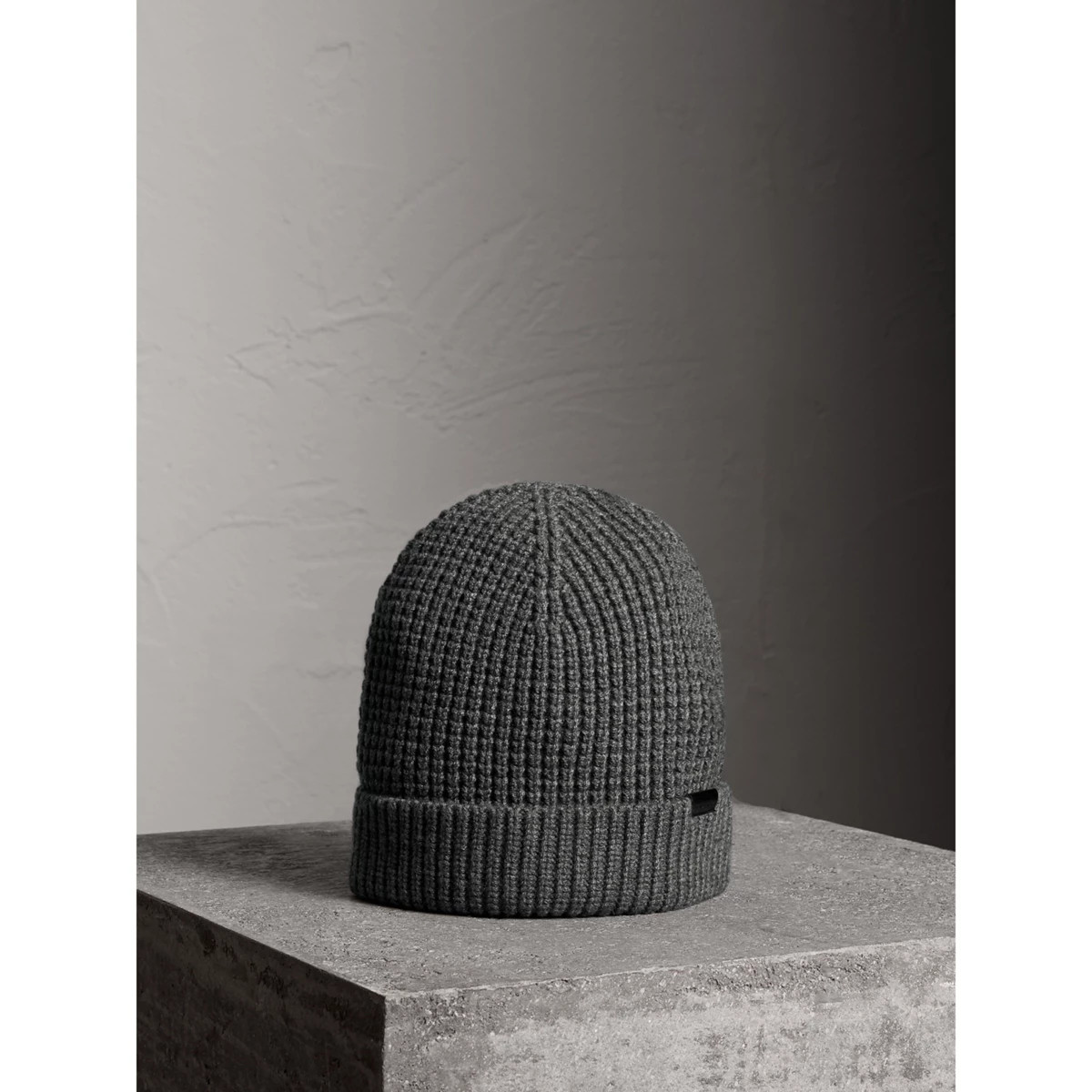 Burberry Cashmere Blend Waffle Knit Beanie, Grey | Burberry (US)
