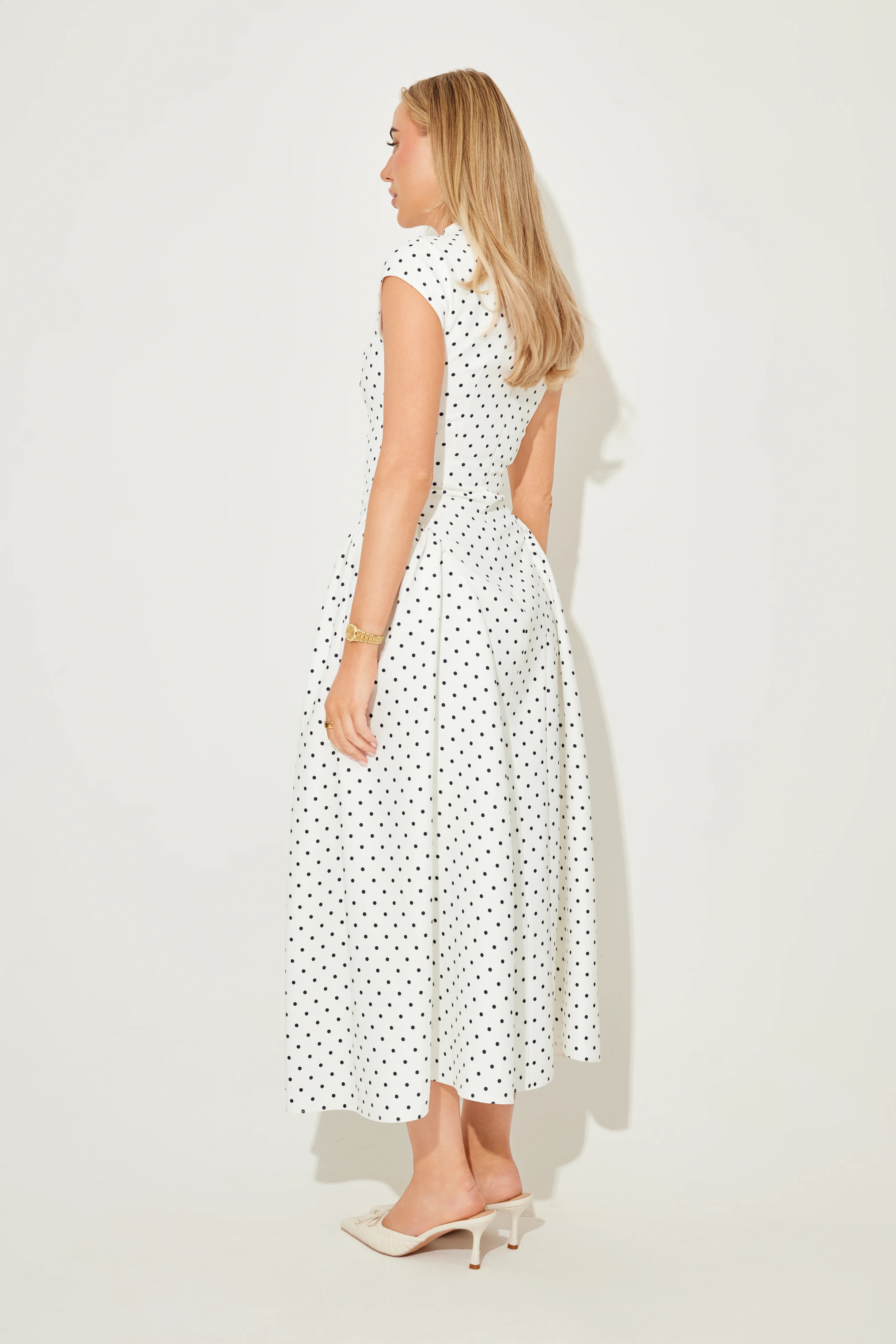 The Ultimate Muse Cap Sleeve Gathered Midi Dress | Odd Muse