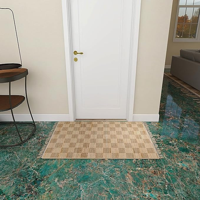 Eco Crave 2x3 Ft Small Jute Natural Area Rug, 100% Hand Woven Rug for Indoor Front Entrance Kitch... | Amazon (US)