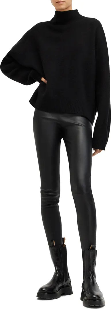 Asha Oversize Mock Neck Sweater | Nordstrom