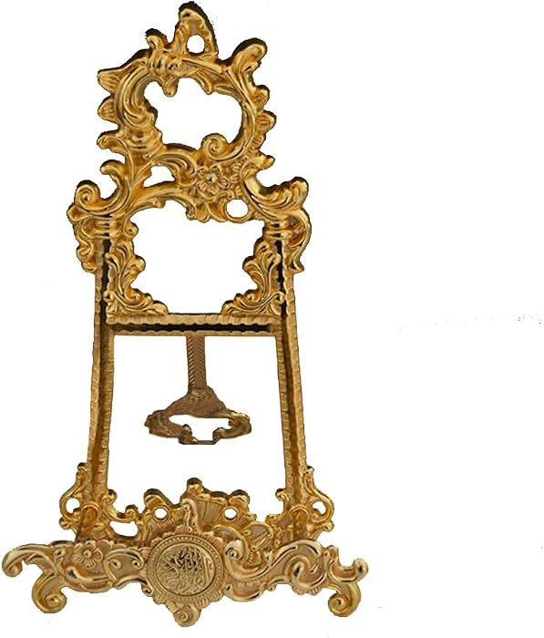 Vintage Gold Bible Stand, Antique Metal Cookbook Stands, Deluxe Foldable Plate Display Holders, M... | Amazon (US)