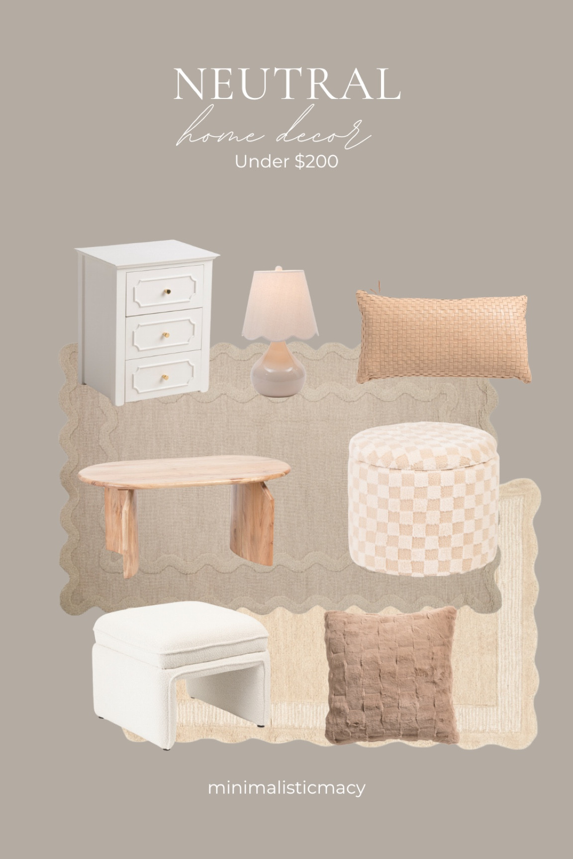 Neutral home decor under $200!

#LTKHome