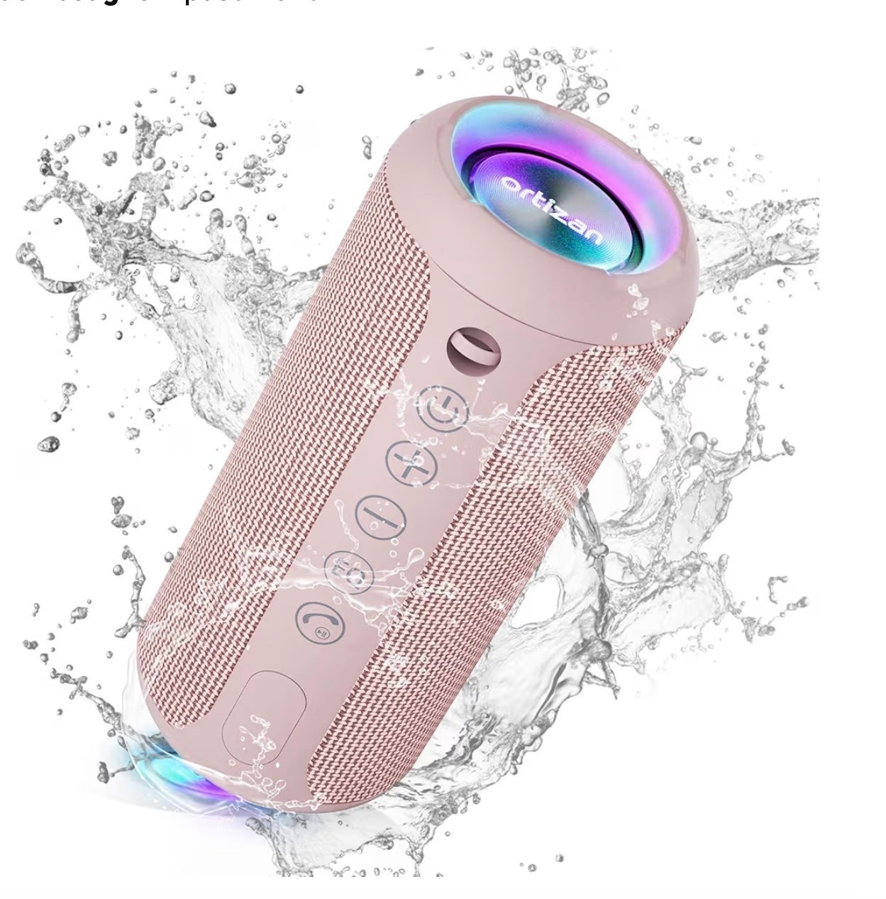 Ortizan Portable Bluetooth Speakers, IPX7 Waterproof Wireless Speaker with 24W Loud Stereo Sound, Deep Bass, Bluetooth 5.3, RGB Lights, Dual Pairing, 30H Playtime for Home, Outdoor, Party

#LTKselfcare #LTKgrwm #LTKSeasonal