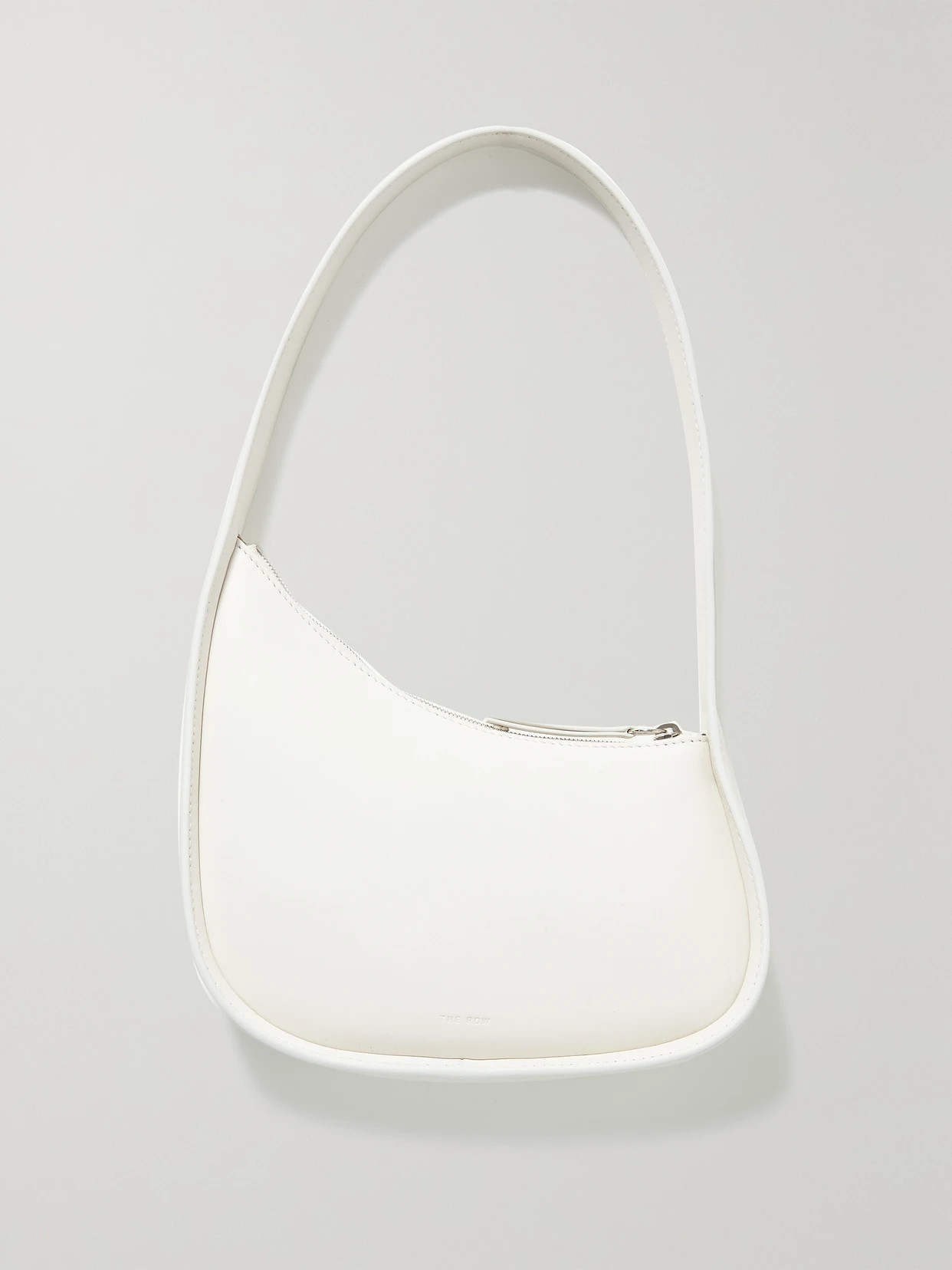 The Row - Half Moon Leather Shoulder Bag - Ivory | NET-A-PORTER (US)