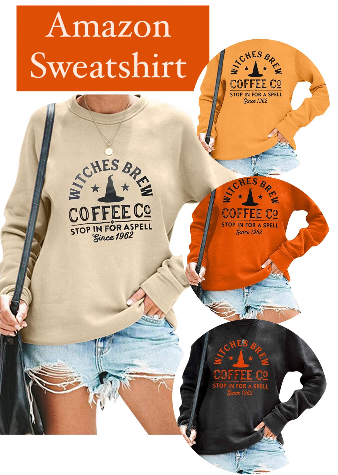 WITCHES BREW Sweatshirt 
#halloweenstyle #halloweensweatshirt #coffeelover 

#LTKSeasonal #LTKHalloween #LTKunder50