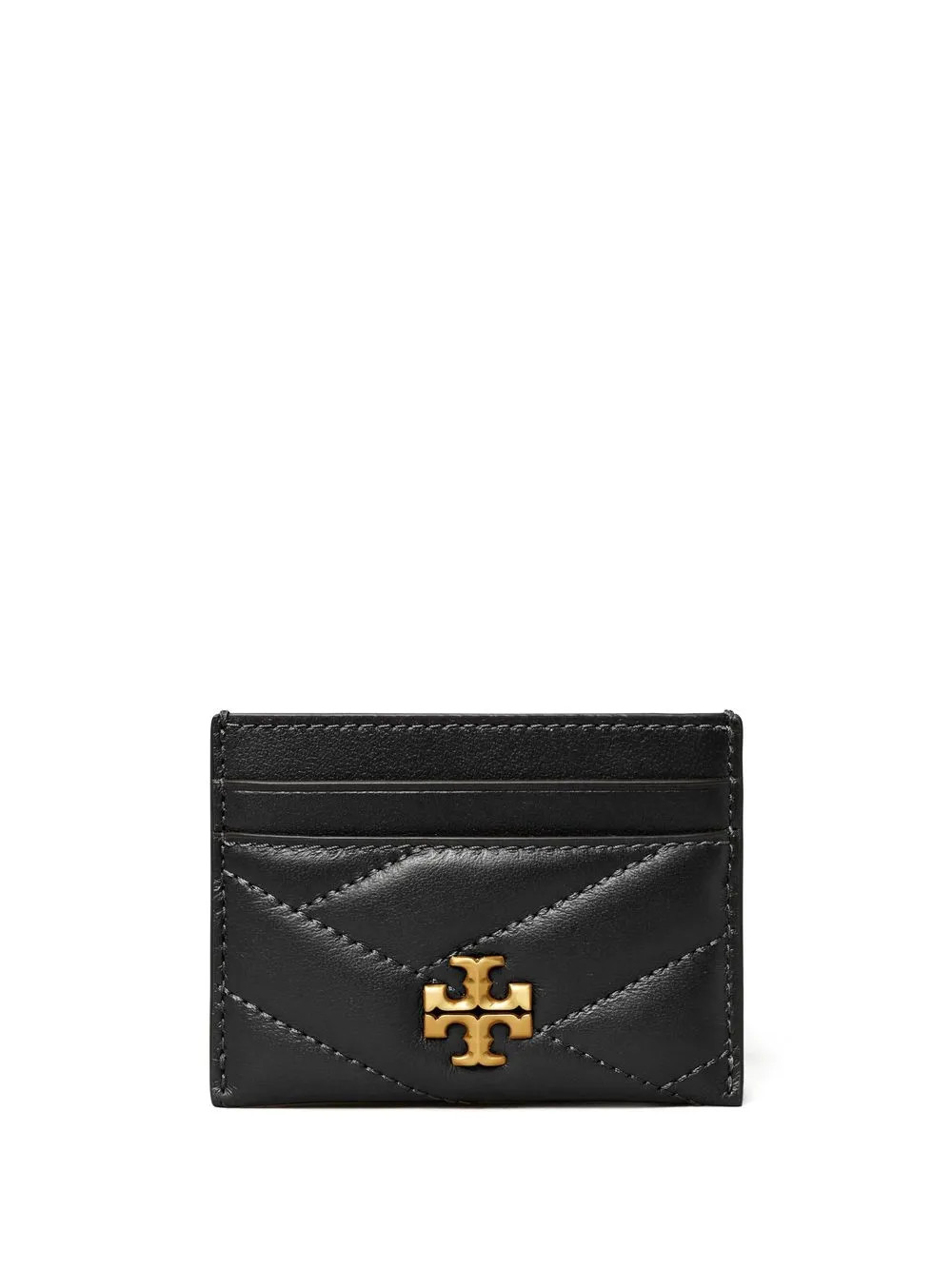 Tory Burch Kira Chevron Card Holder | Black | FARFETCH UK | Farfetch Global