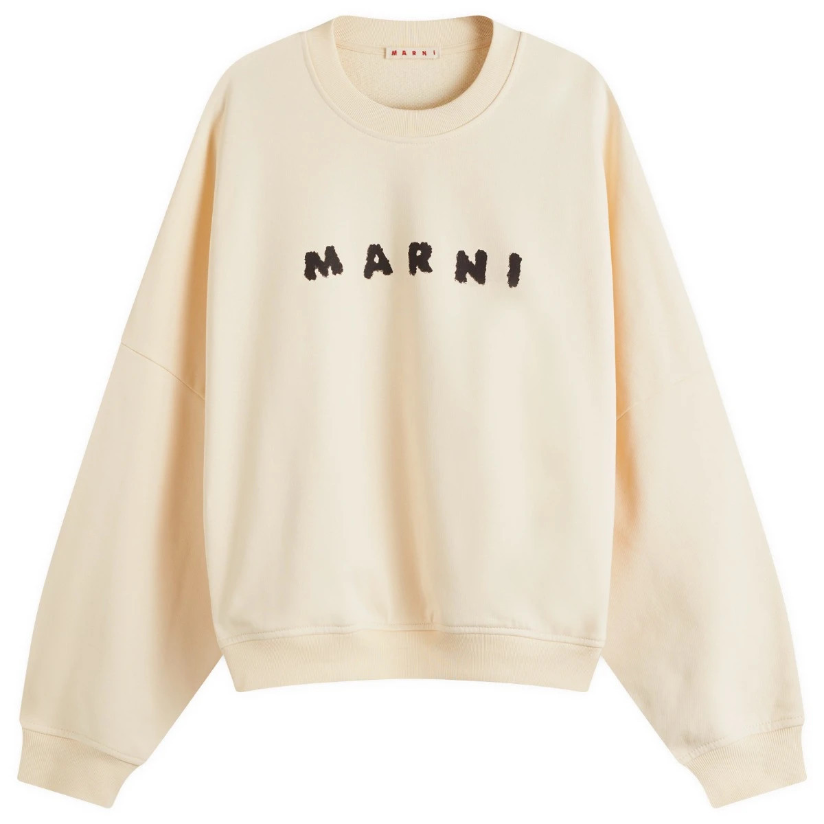 Marni Women's Logo Sweatshirt in Ivory, Size X-Large | END. Clothing