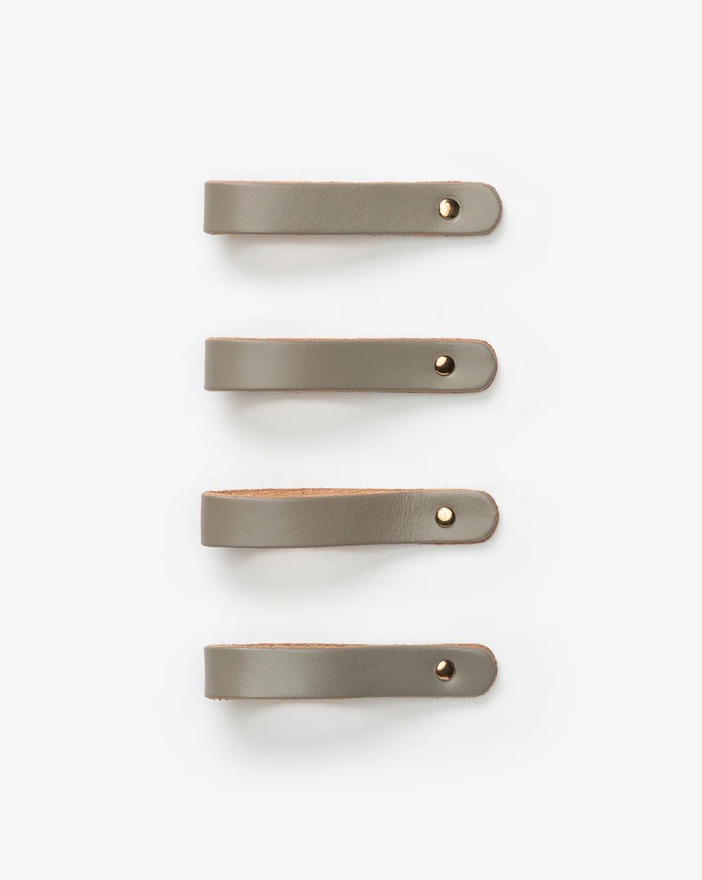 Leather & Brass Napkin Rings (Set of 4) | McGee & Co.