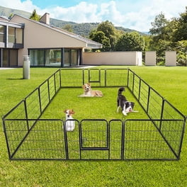 FXW Rollick Dog Playpen for Courtyard, RV Camping, 32'' 16 Panels for Medium Dogs, Black | Walmart (US)