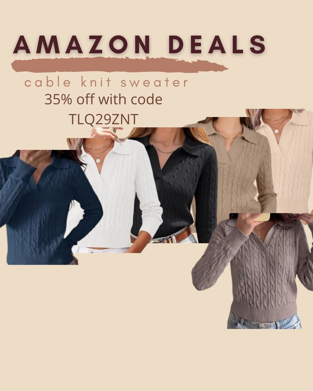 $13 ends 10/12

Amazon fashion
Amazon deals
Cable knit sweater
Polo sweater

#LTKSaleAlert